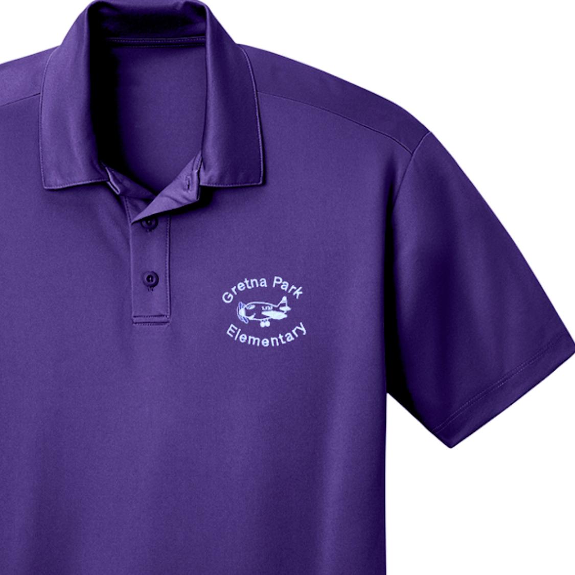 Gretna Park PreK–Kindergarten Purple Polo - Logo Express Uniforms - School Uniforms