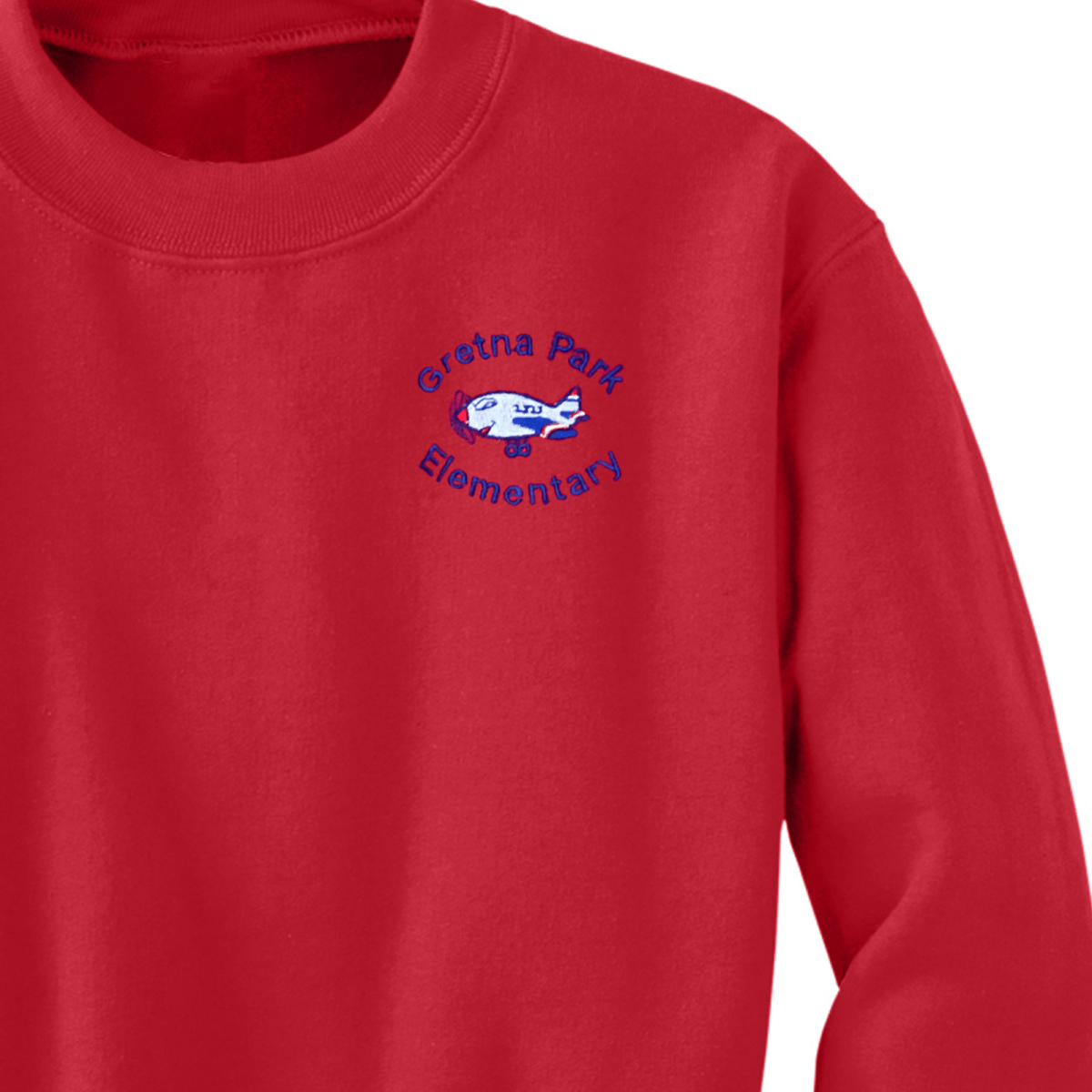 Gretna Park Red Sweatshirt - Logo Express Uniforms - School Uniforms