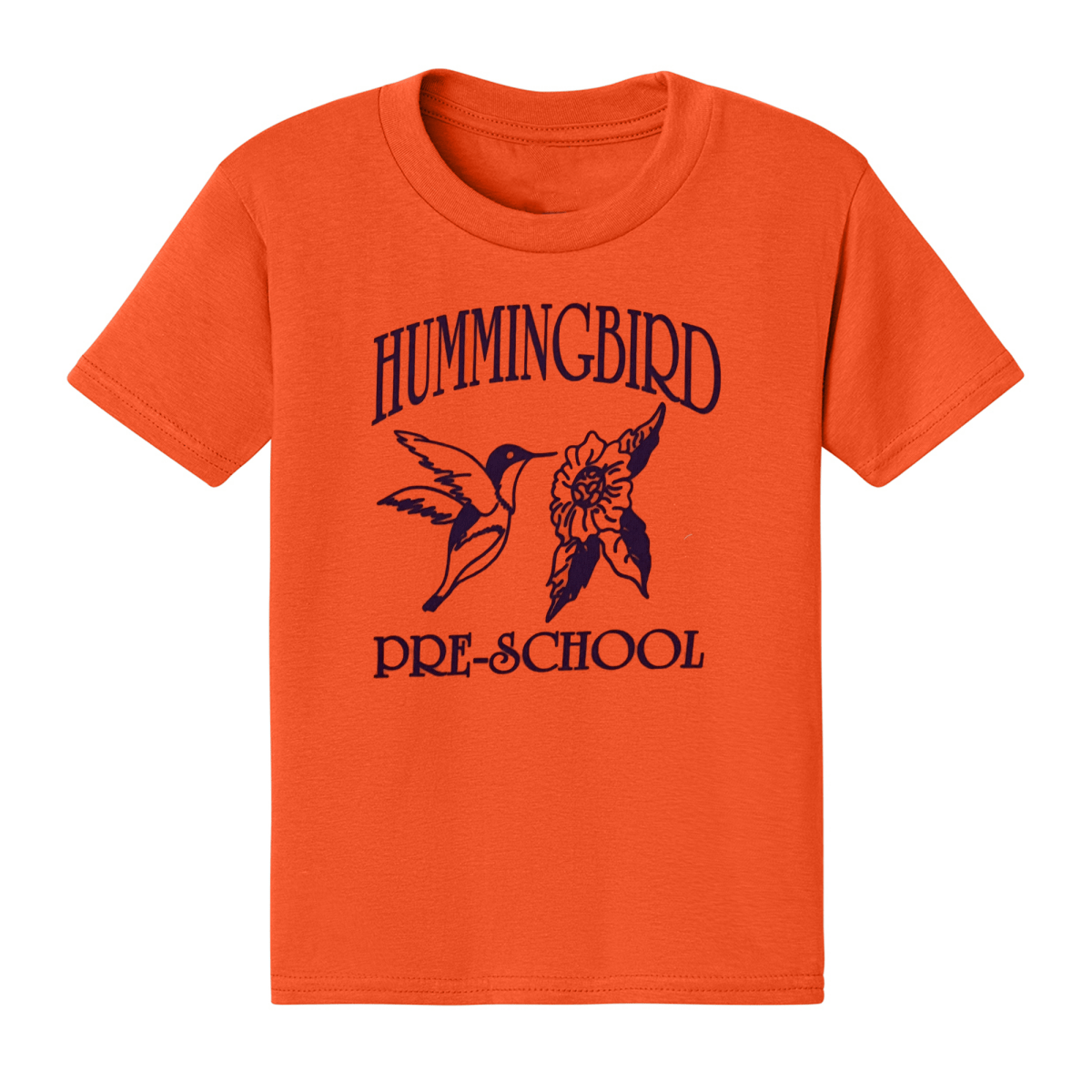 Hummingbird Daycare Orange T-Shirt - Logo Express Uniforms - School Uniforms