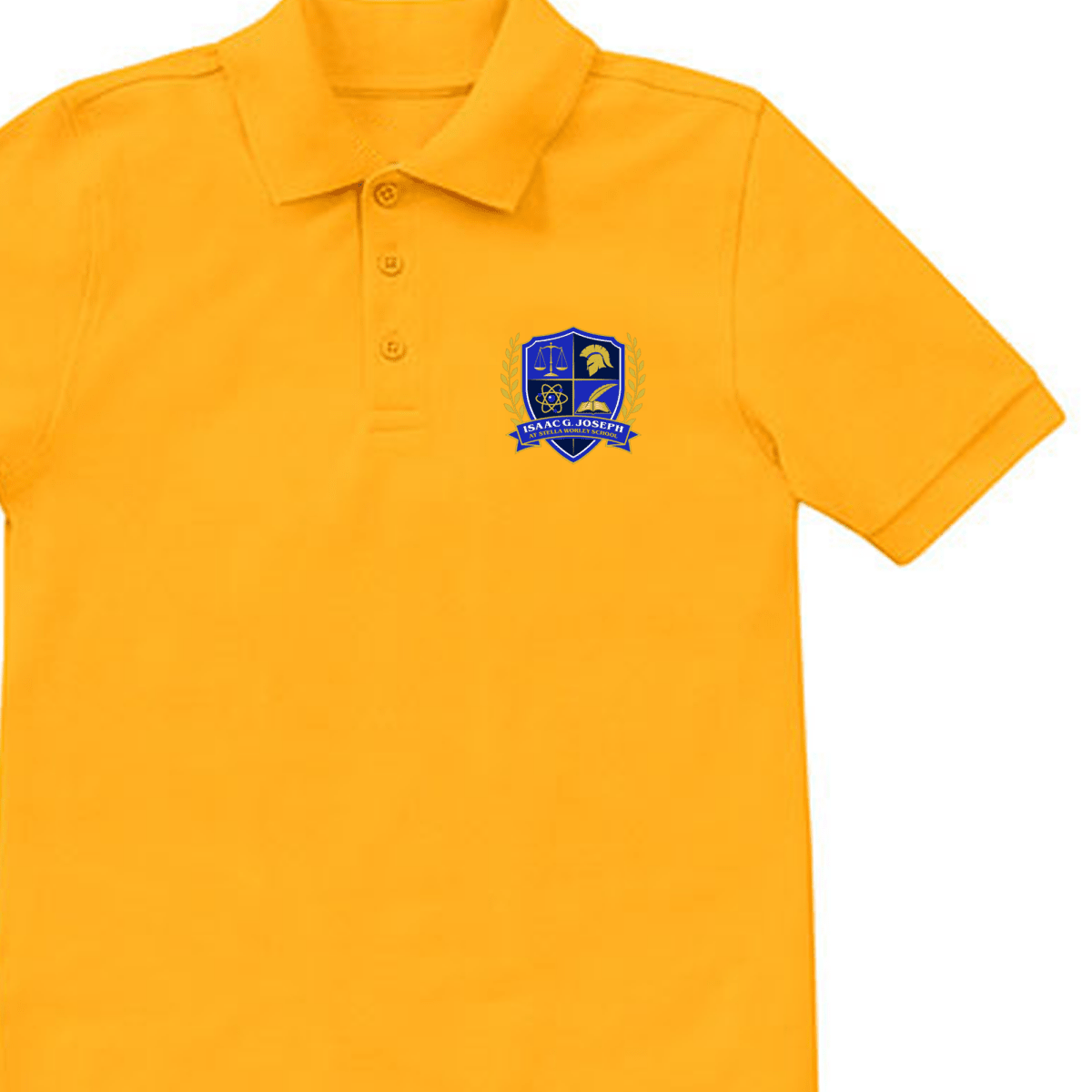 Isaac G. Joseph at Worley School 6th-8th Grade Gold Polo - Logo Express Uniforms - School Uniforms