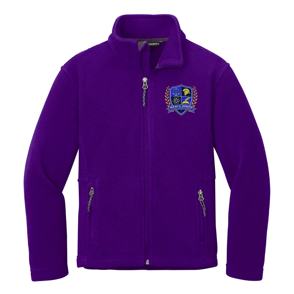 Isaac Joseph at Stella Worley Pre-K–Kindergarten Purple Fleece Jacket - Logo Express Uniforms - School Uniforms