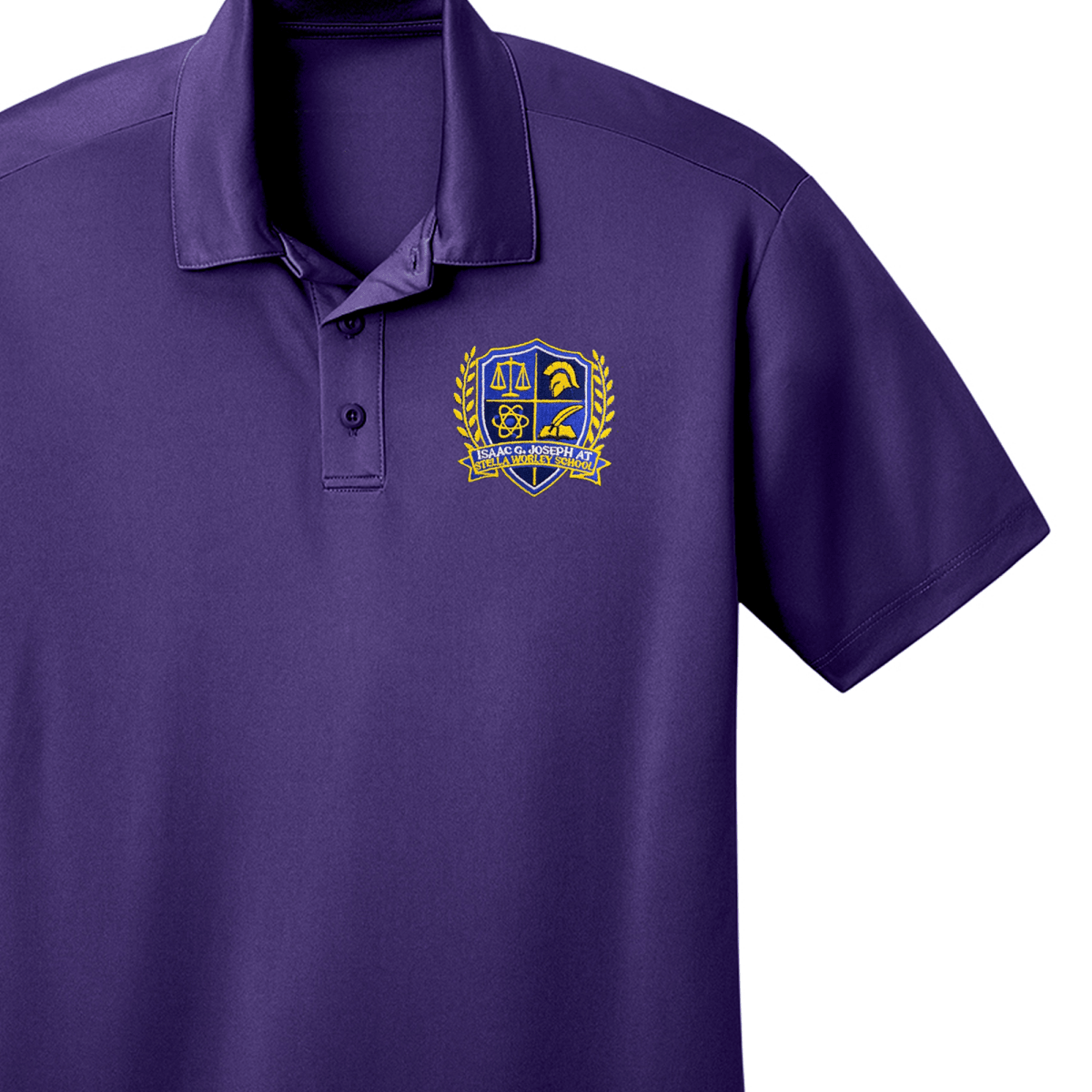 Isaac Joseph at Stella Worley Pre-K–Kindergarten Purple Polo - Logo Express Uniforms - School Uniforms
