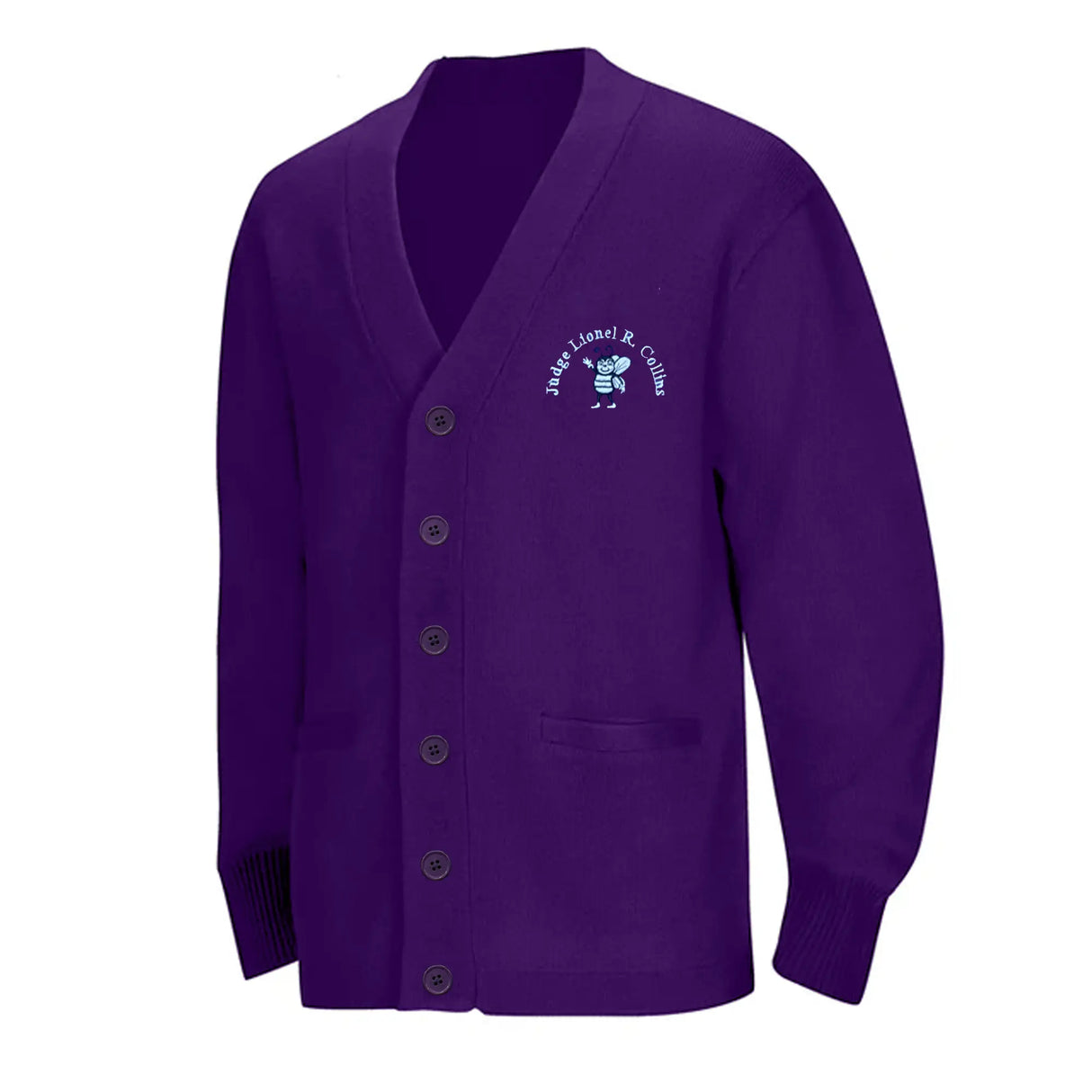Judge Lionel R. Collins PreK-Kindergarten Purple Cardigan