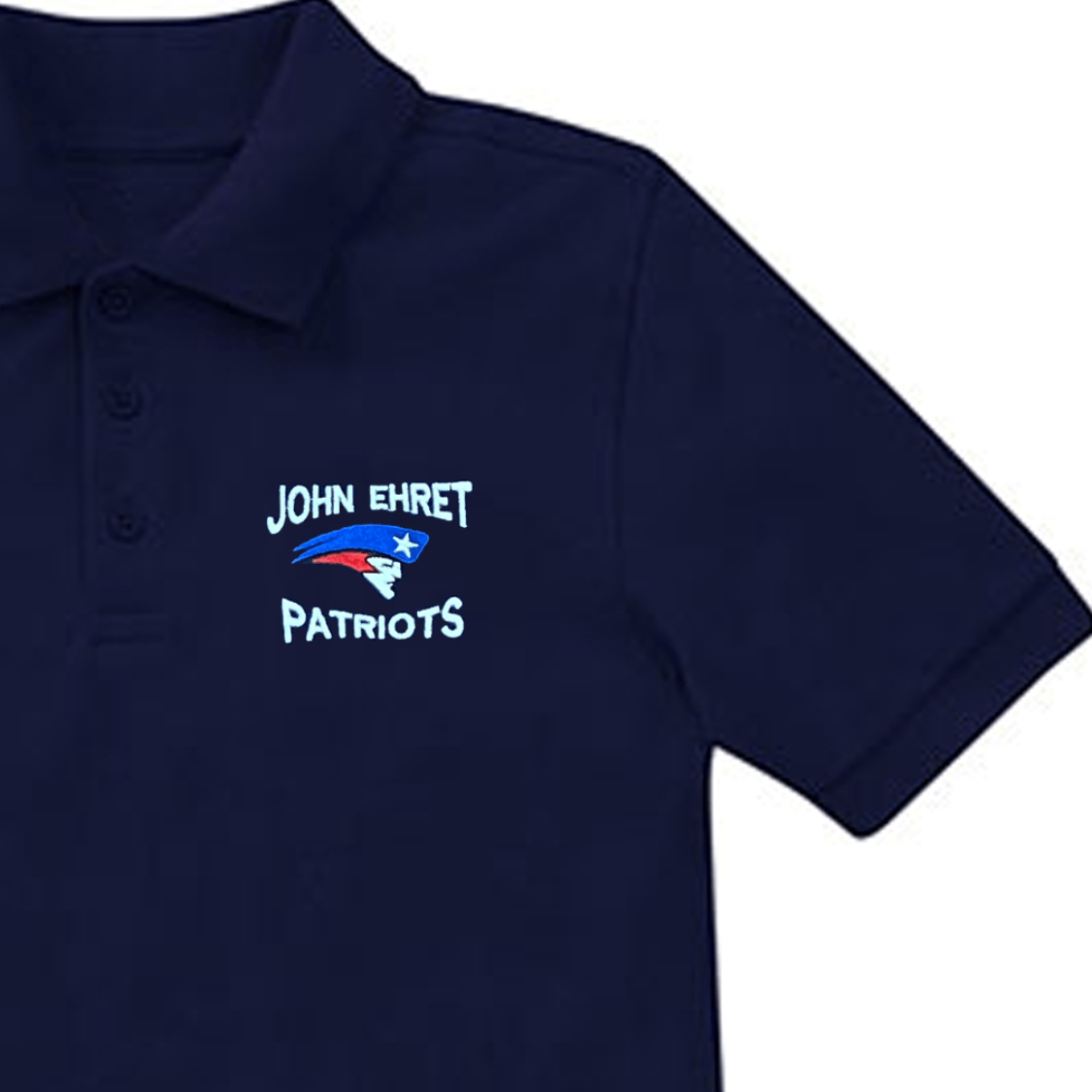 John Ehret 10th - 12th Grade Navy Polo - Logo Express Uniforms - School Uniforms
