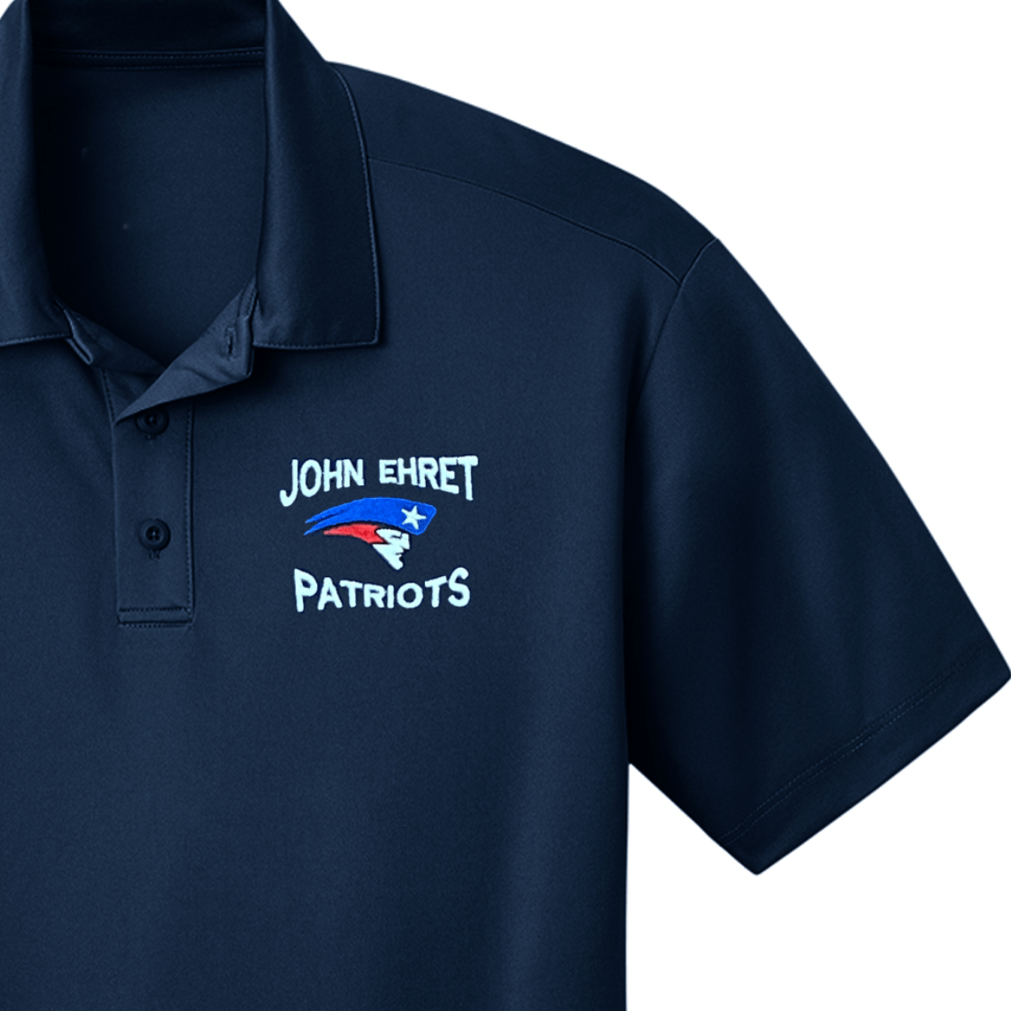 John Ehret 10th - 12th Grade Navy Polo - Logo Express Uniforms - School Uniforms