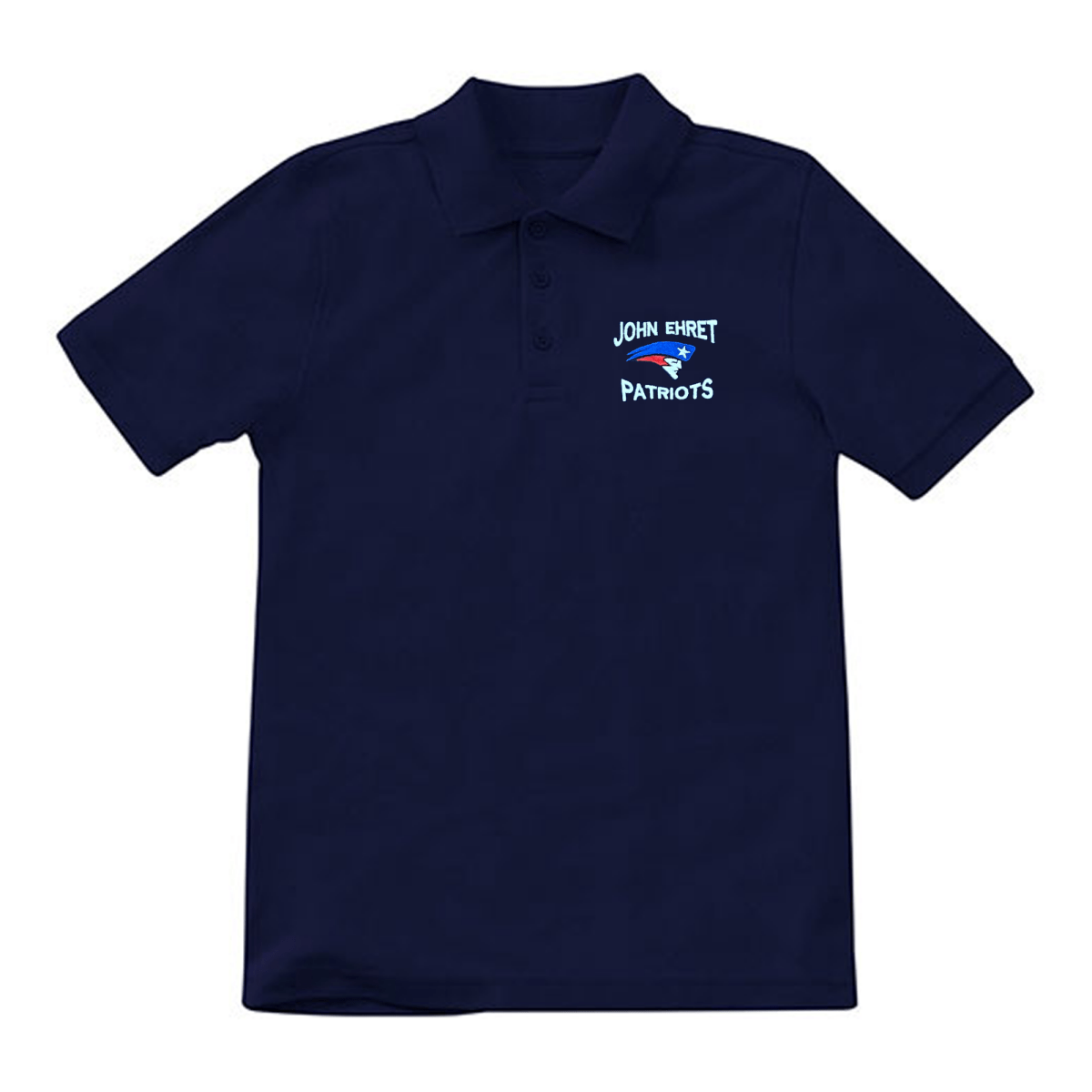 John Ehret 10th - 12th Grade Navy Polo - Logo Express Uniforms - School Uniforms