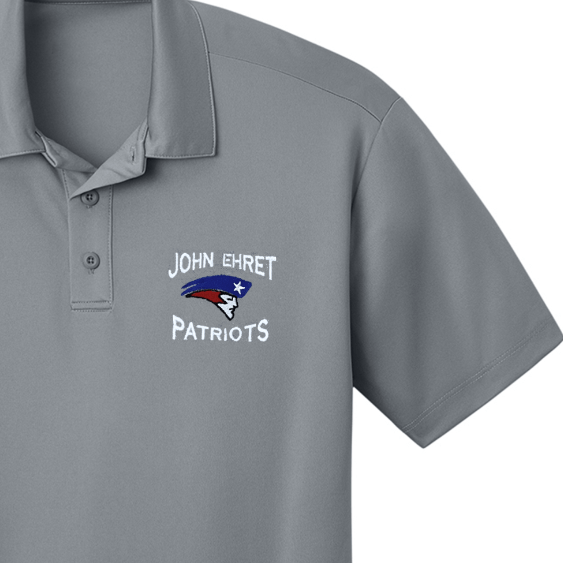 John Ehret 9th Grade Grey Polo - Logo Express Uniforms - School Uniforms