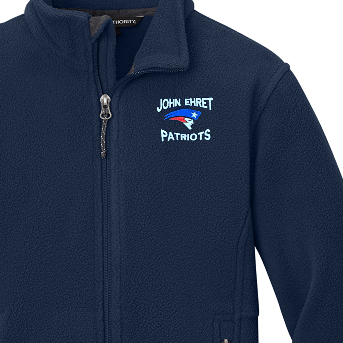 John Ehret Navy Fleece Jacket - Logo Express Uniforms - School Uniforms