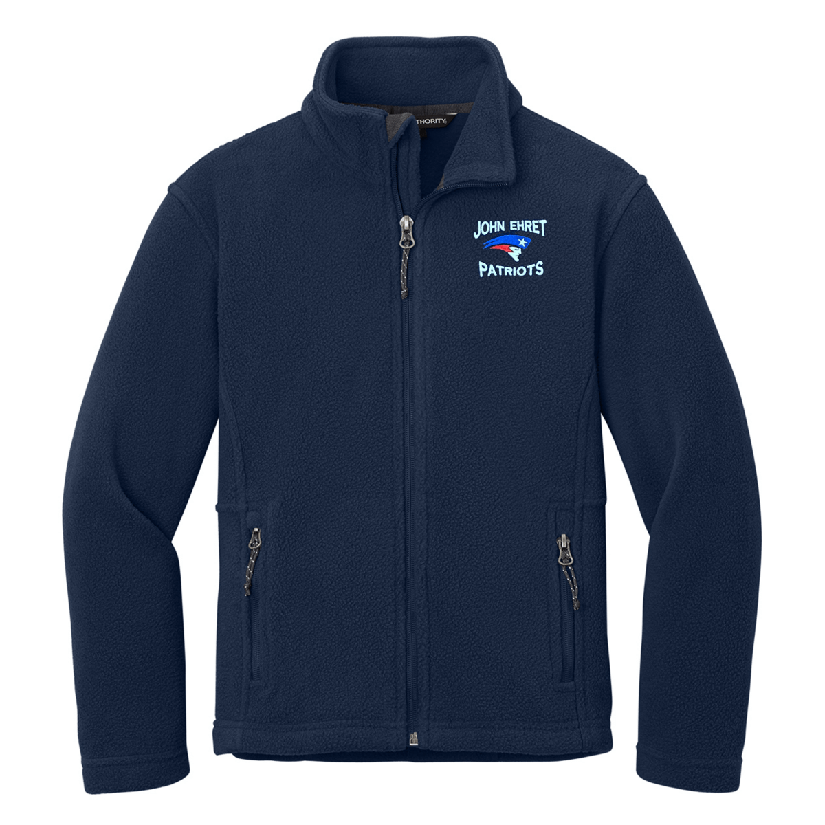 John Ehret Navy Fleece Jacket - Logo Express Uniforms - School Uniforms