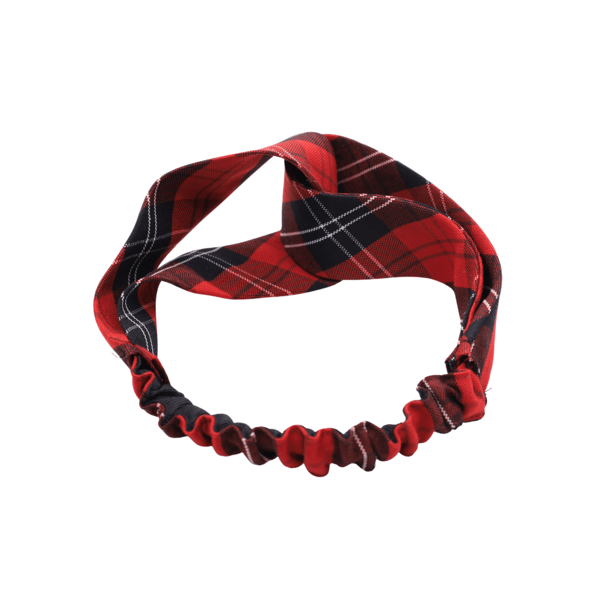 JRS Twisted Elastic Headband – Red & Black - Logo Express Uniforms - School Uniforms