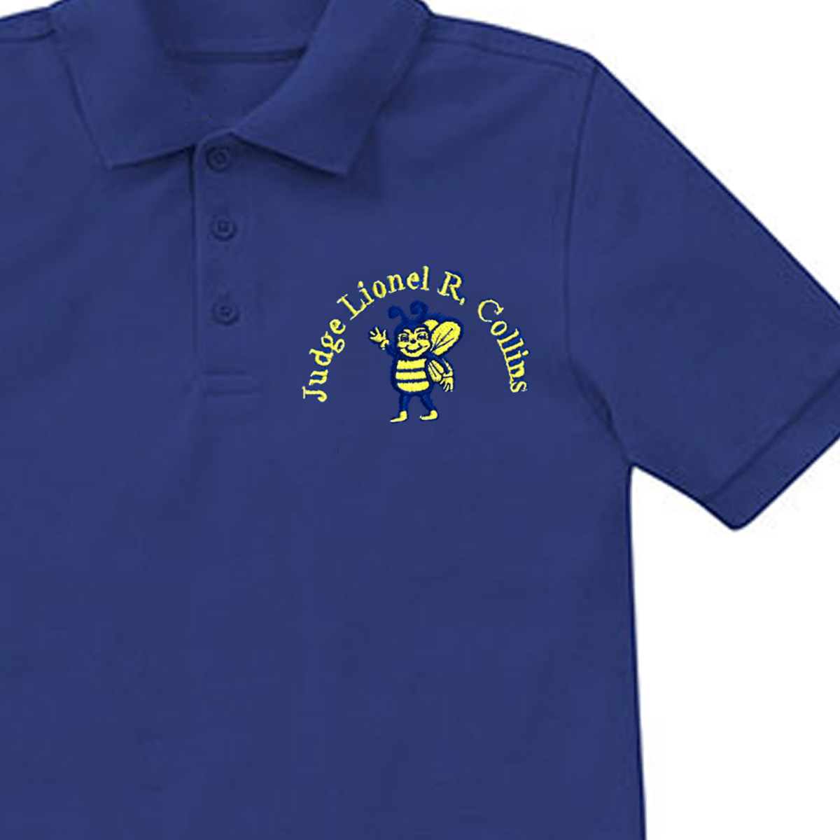 Judge Lionel R Collins 1st - 5th Grades Royal Polo - Logo Express Uniforms - School Uniforms