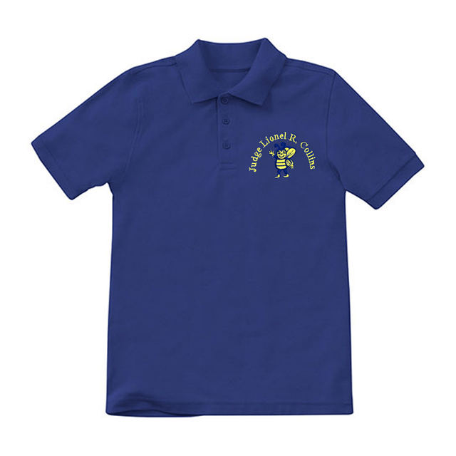 Judge Lionel R Collins 1st - 5th Grades Royal Polo - Logo Express Uniforms - School Uniforms
