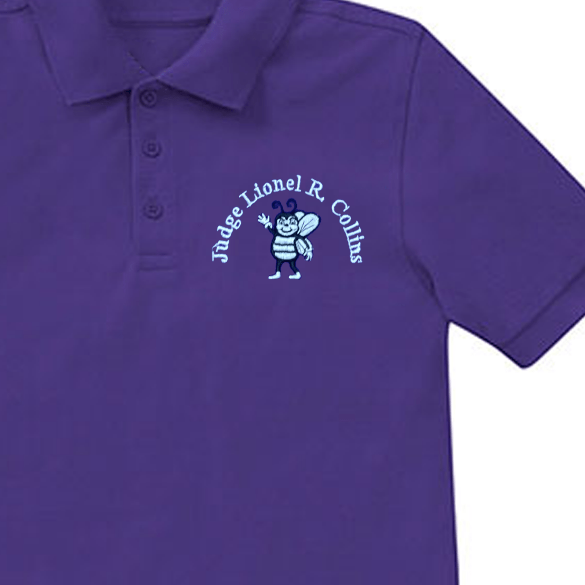 Judge Lionel R Collins PreK - Kindergarten Purple Polo - Logo Express Uniforms - School Uniforms