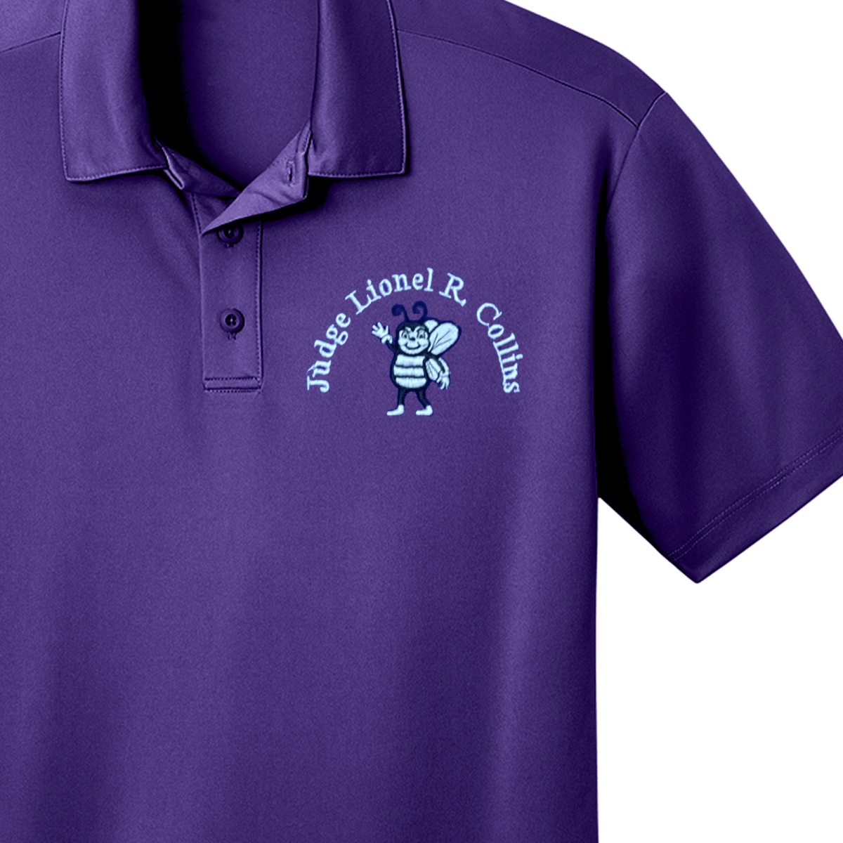 Judge Lionel R Collins PreK - Kindergarten Purple Polo - Logo Express Uniforms - School Uniforms