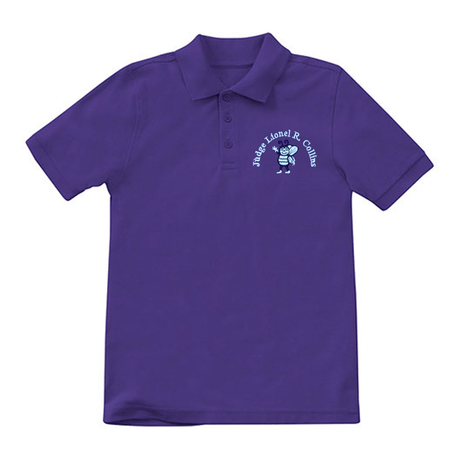 Judge Lionel R Collins PreK - Kindergarten Purple Polo - Logo Express Uniforms - School Uniforms