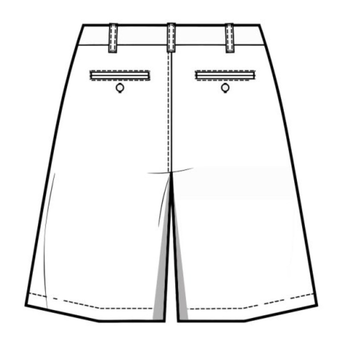 Kehoe France Pleated Shorts Light Blue Twill for Girls - Logo Express Uniforms - School Uniforms