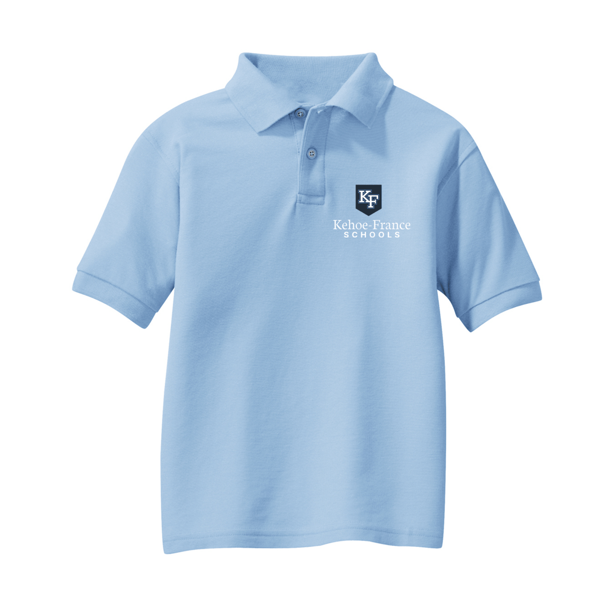 Kehoe France Schools Polo Shirt Light Blue - Logo Express Uniforms - School Uniforms