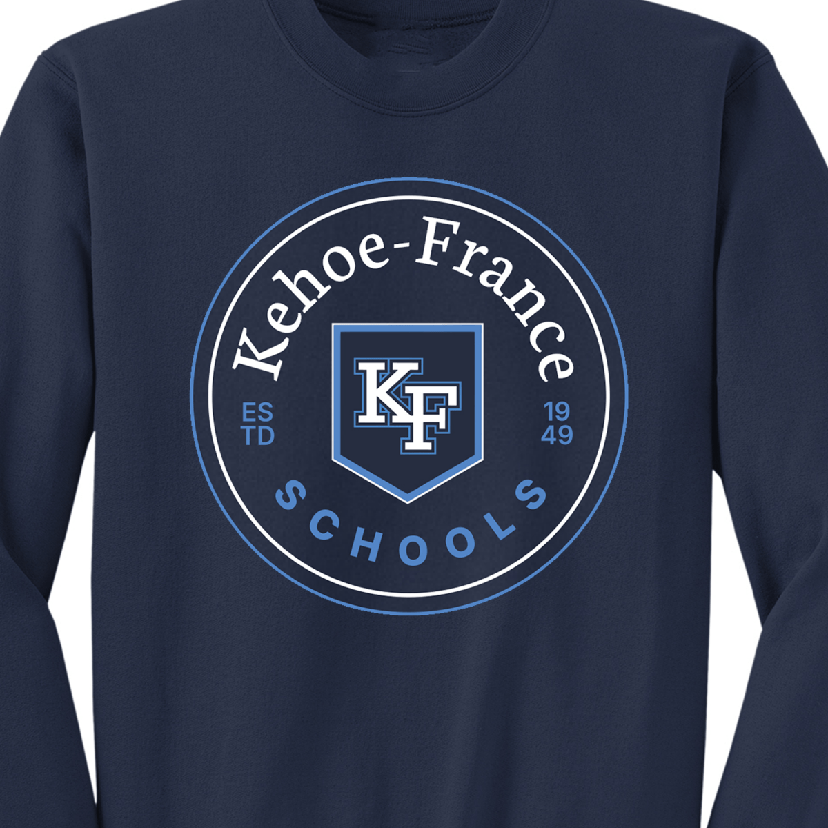 Kehoe France Schools Sweatshirt V1 Navy Blue - Logo Express Uniforms - School Uniforms