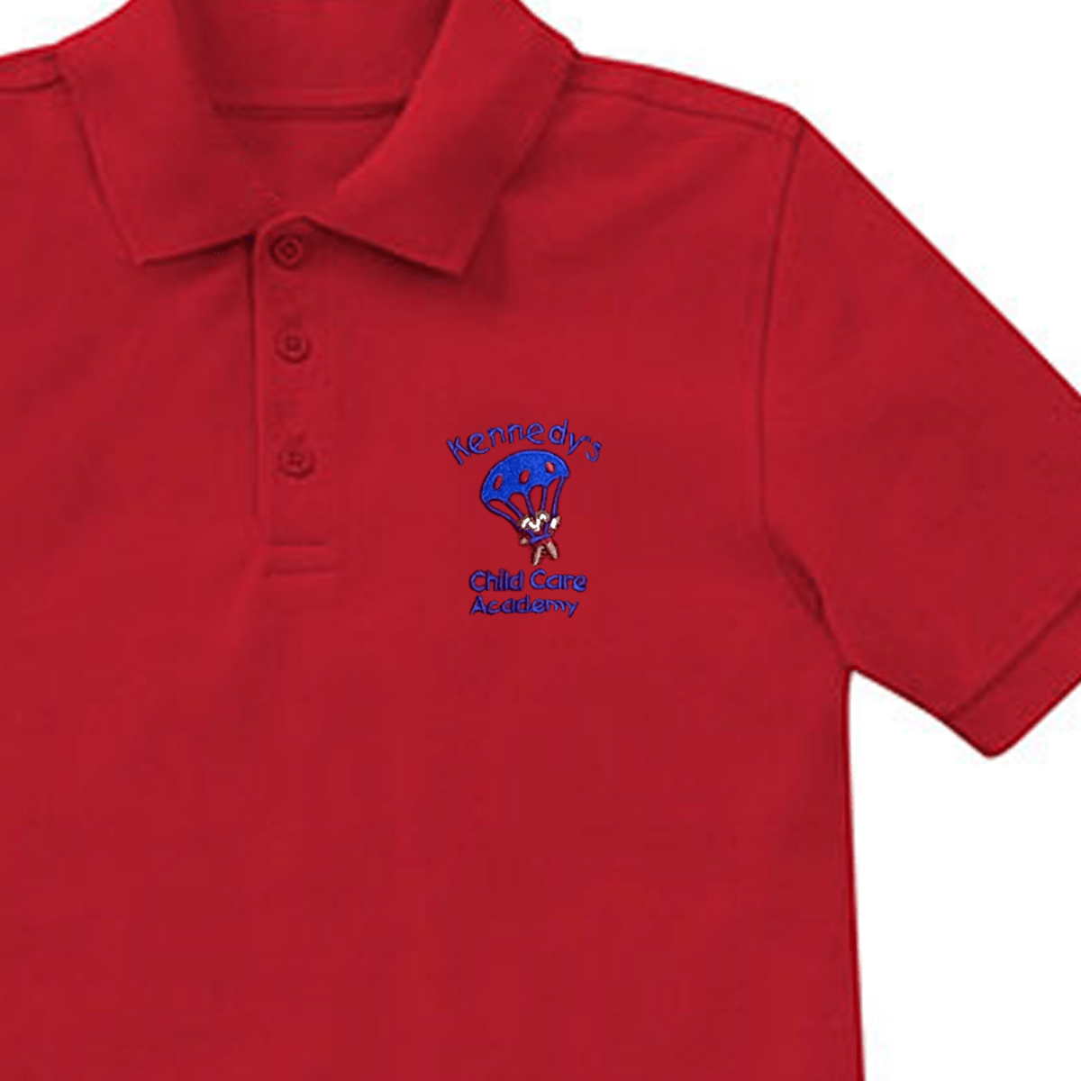 Kennedy Childcare Academy Red Polo - Logo Express Uniforms - School Uniforms