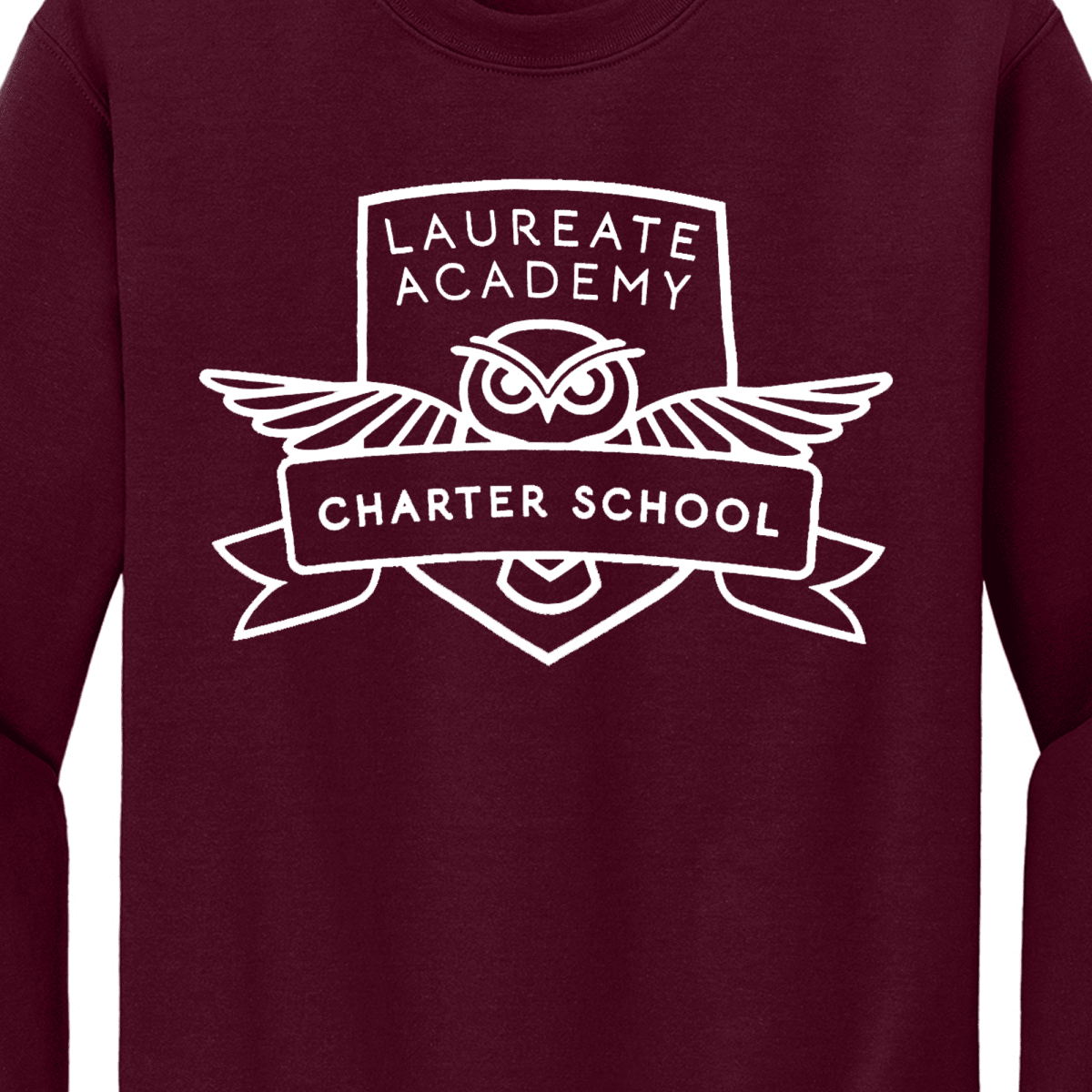 Laureate Charter Kinder-5th Grade / Sweatshirt-Marron - Logo Express Uniforms - School Uniforms