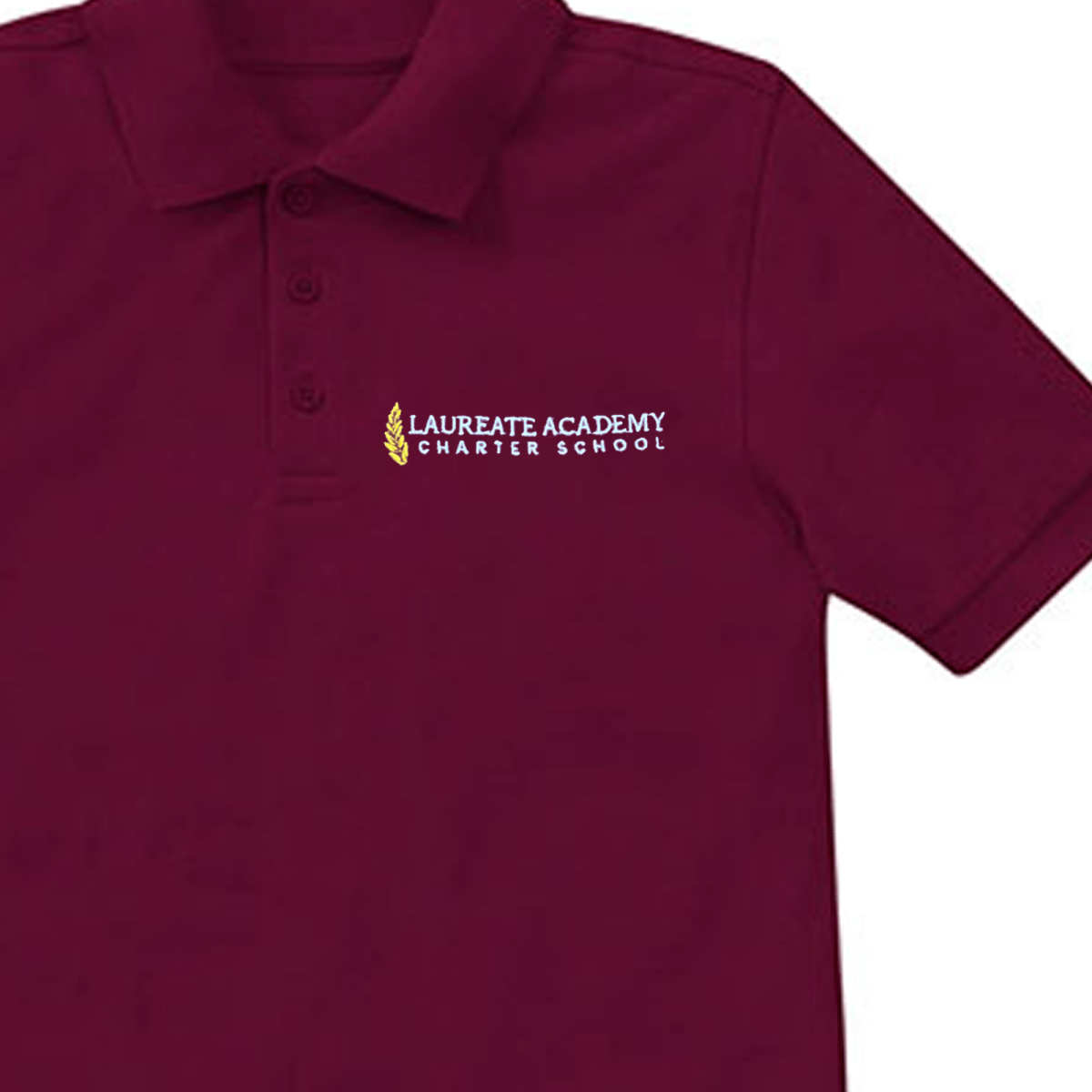 Laureate Charter Kindergarten - 5th Grade Maroon Polo - Logo Express Uniforms - School Uniforms
