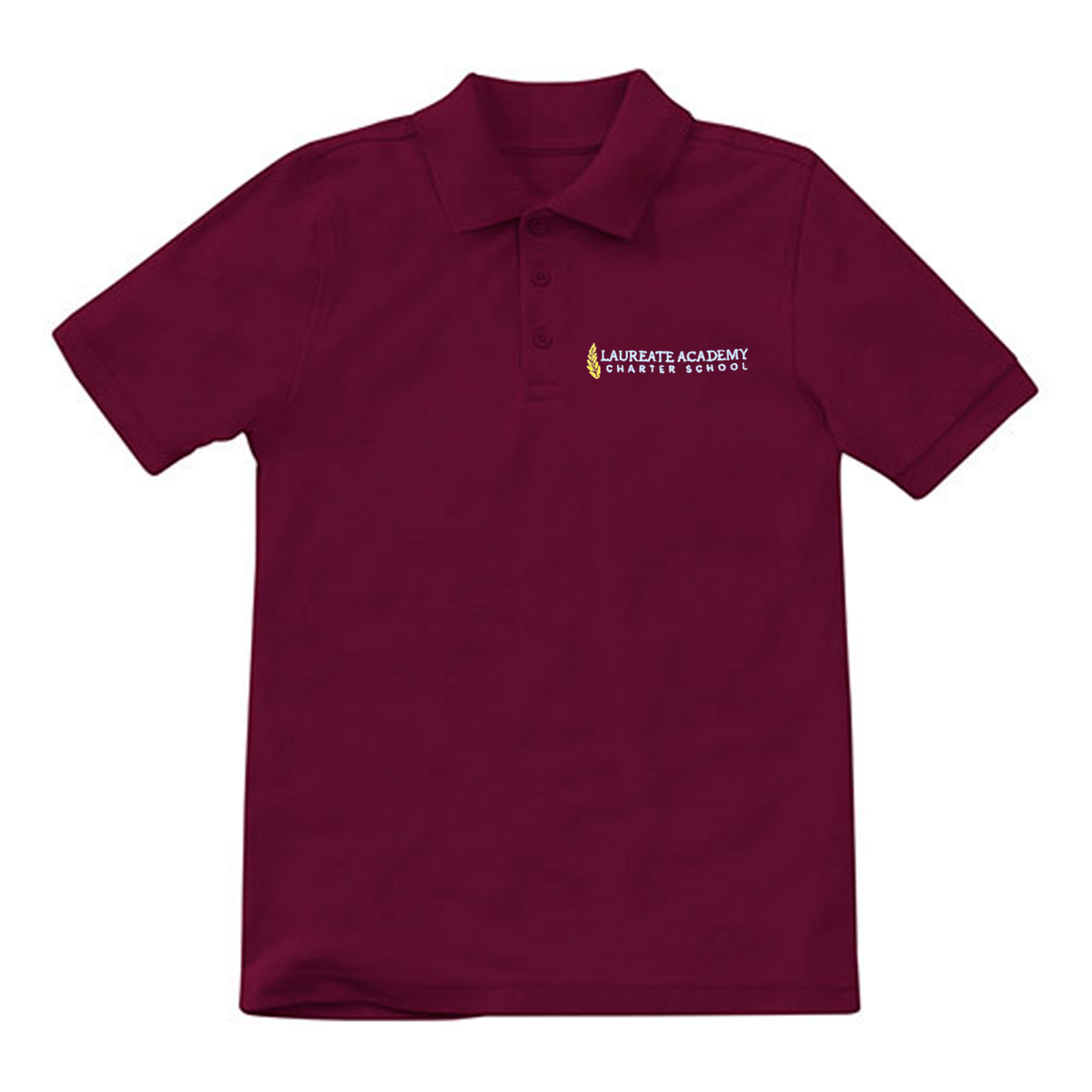 Laureate Charter Kindergarten - 5th Grade Maroon Polo - Logo Express Uniforms - School Uniforms