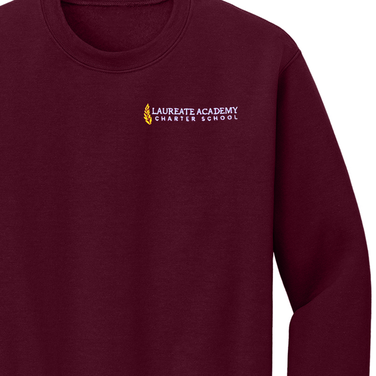 Laureate Charter Kindergarten Maroon Sweatshirt - Logo Express Uniforms - School Uniforms