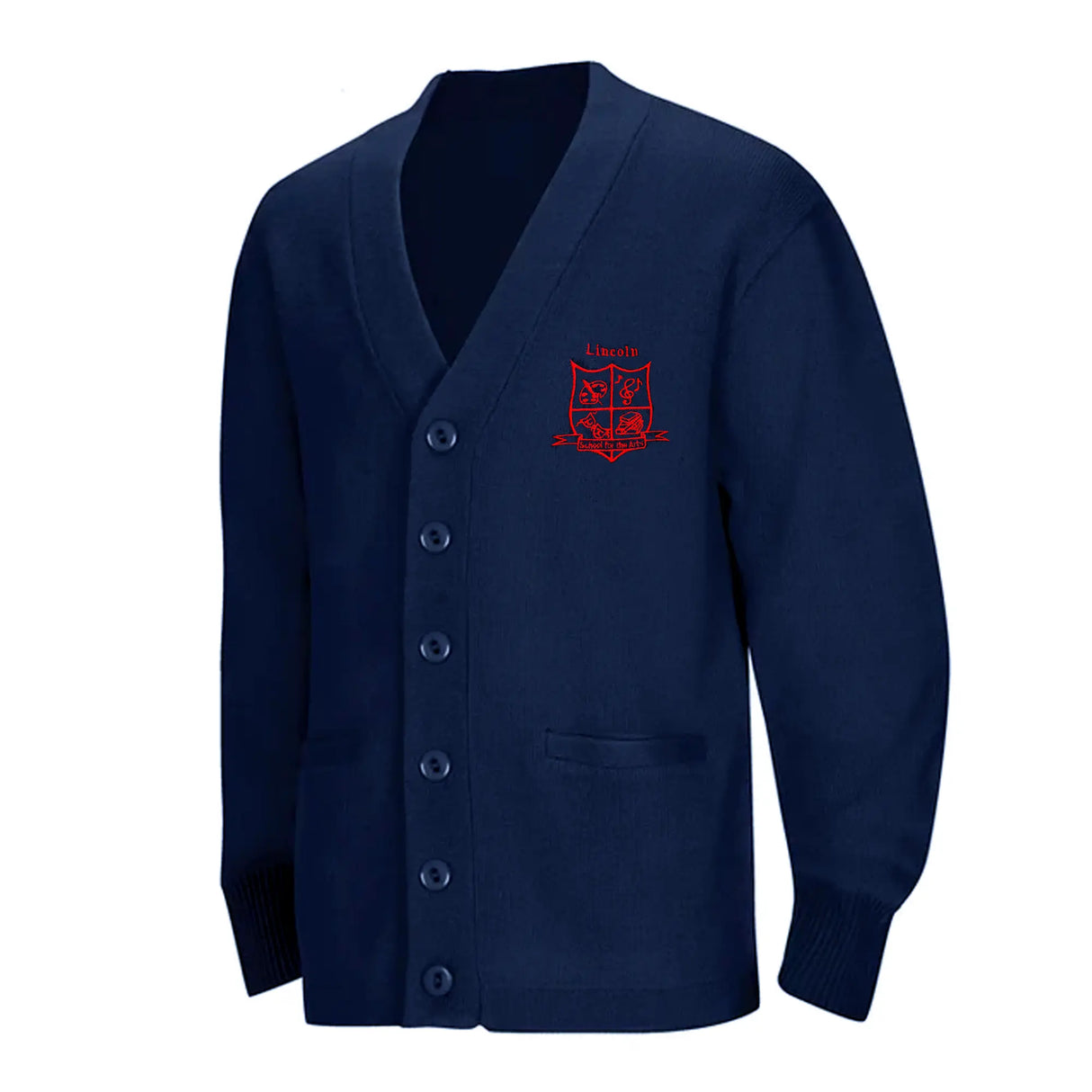Lincoln 1st-8th Grade Navy Cardigan