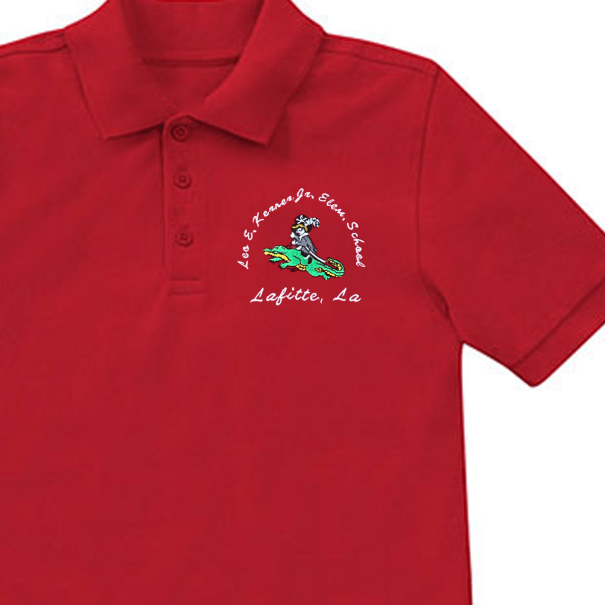 Leo Kerner 1st - 5th Grades Red Polo - Logo Express Uniforms - School Uniforms