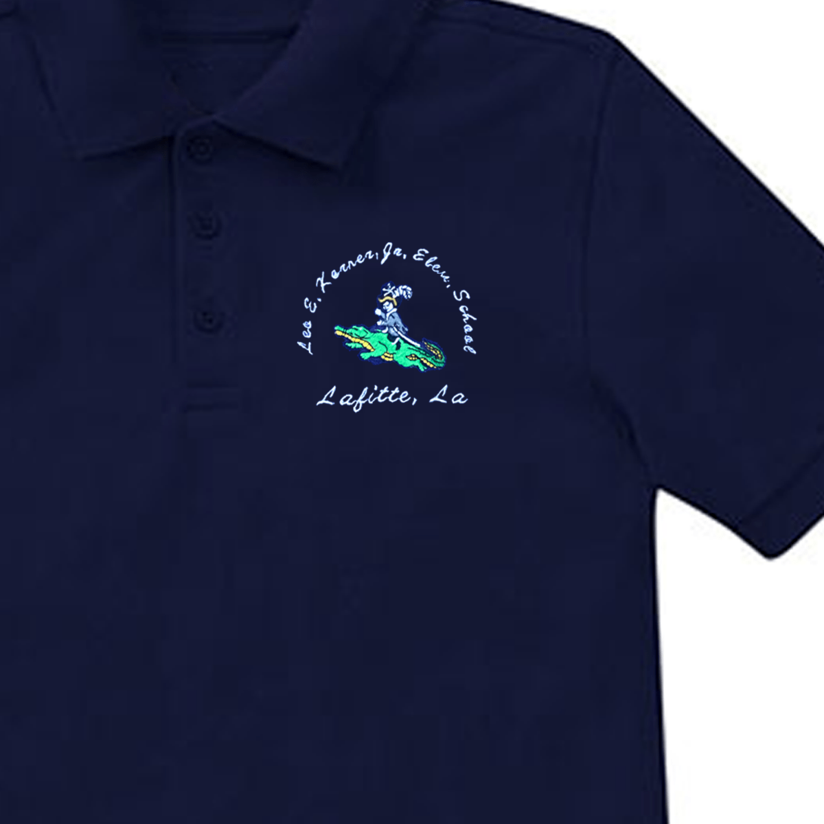 Leo Kerner PreK 3 Navy Polo - Logo Express Uniforms - School Uniforms