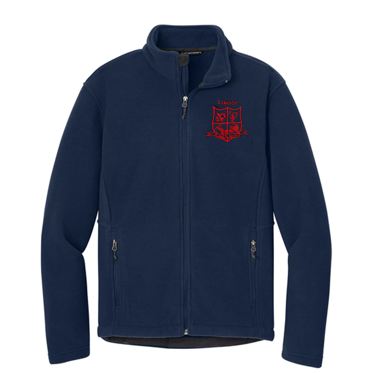 Lincoln 1st-8th Grade Navy Fleece Jacket