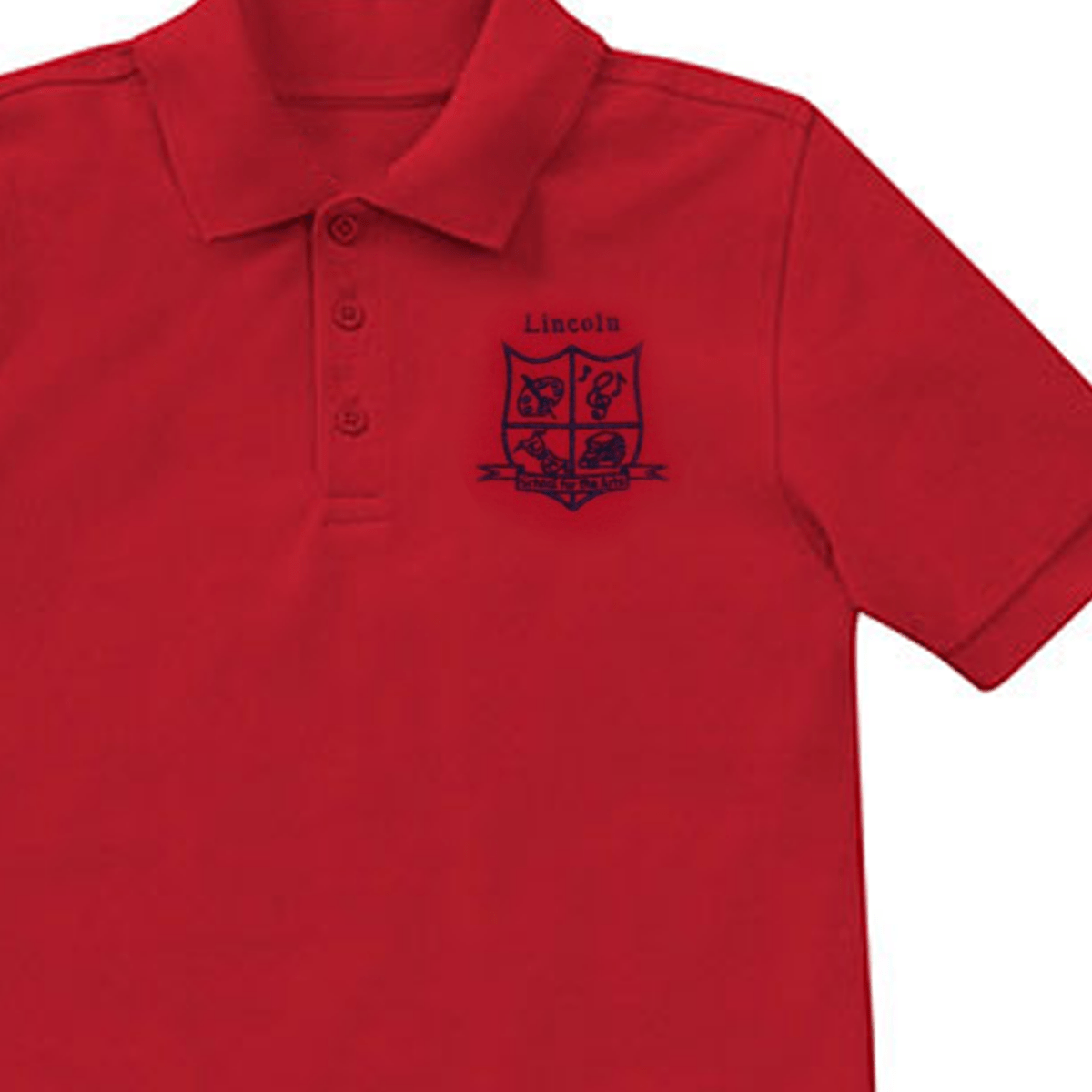 Lincoln 1st - 5th Red Polo - Logo Express Uniforms - School Uniforms