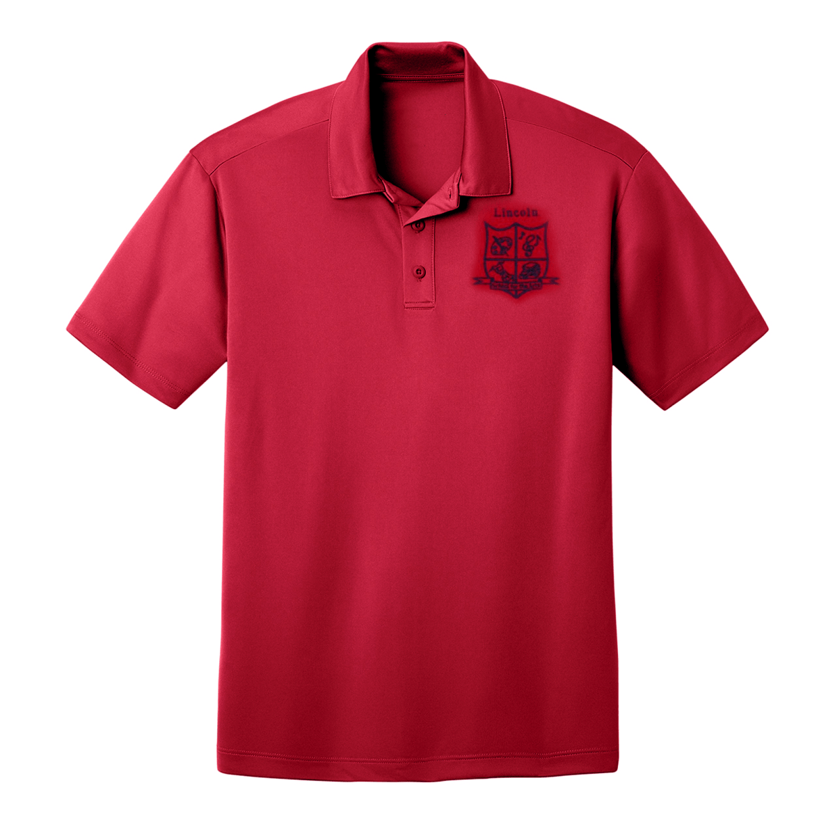 Lincoln 1st - 5th Red Polo - Logo Express Uniforms - School Uniforms