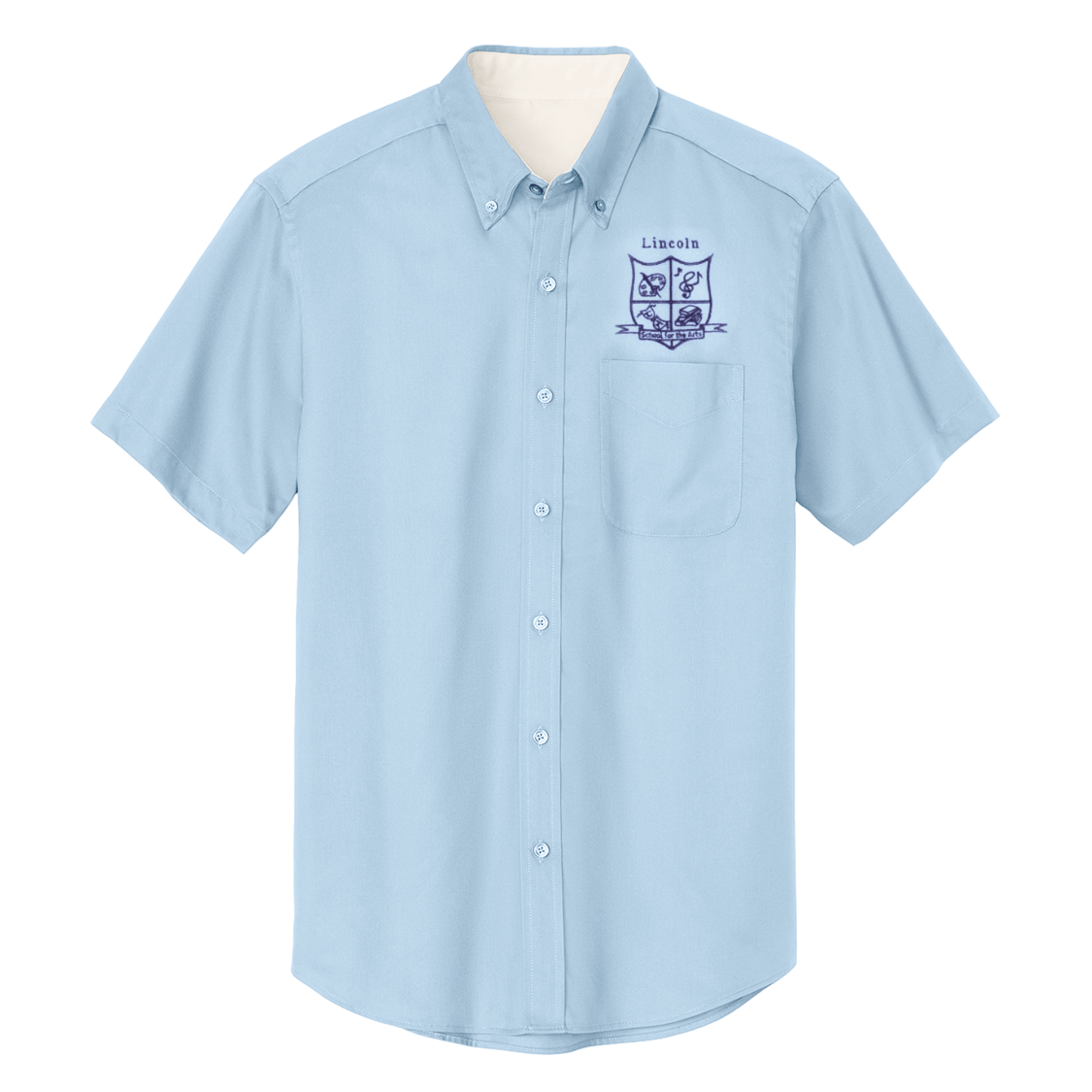 Lincoln 6th - 8th Light Blue Oxfords - Optional - Logo Express Uniforms - School Uniforms