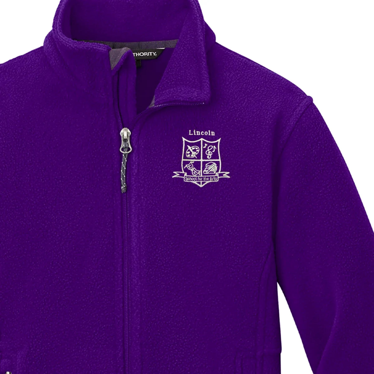 Lincoln PreK-Kindergarten Purple Fleece Jacket - Logo Express Uniforms - School Uniforms