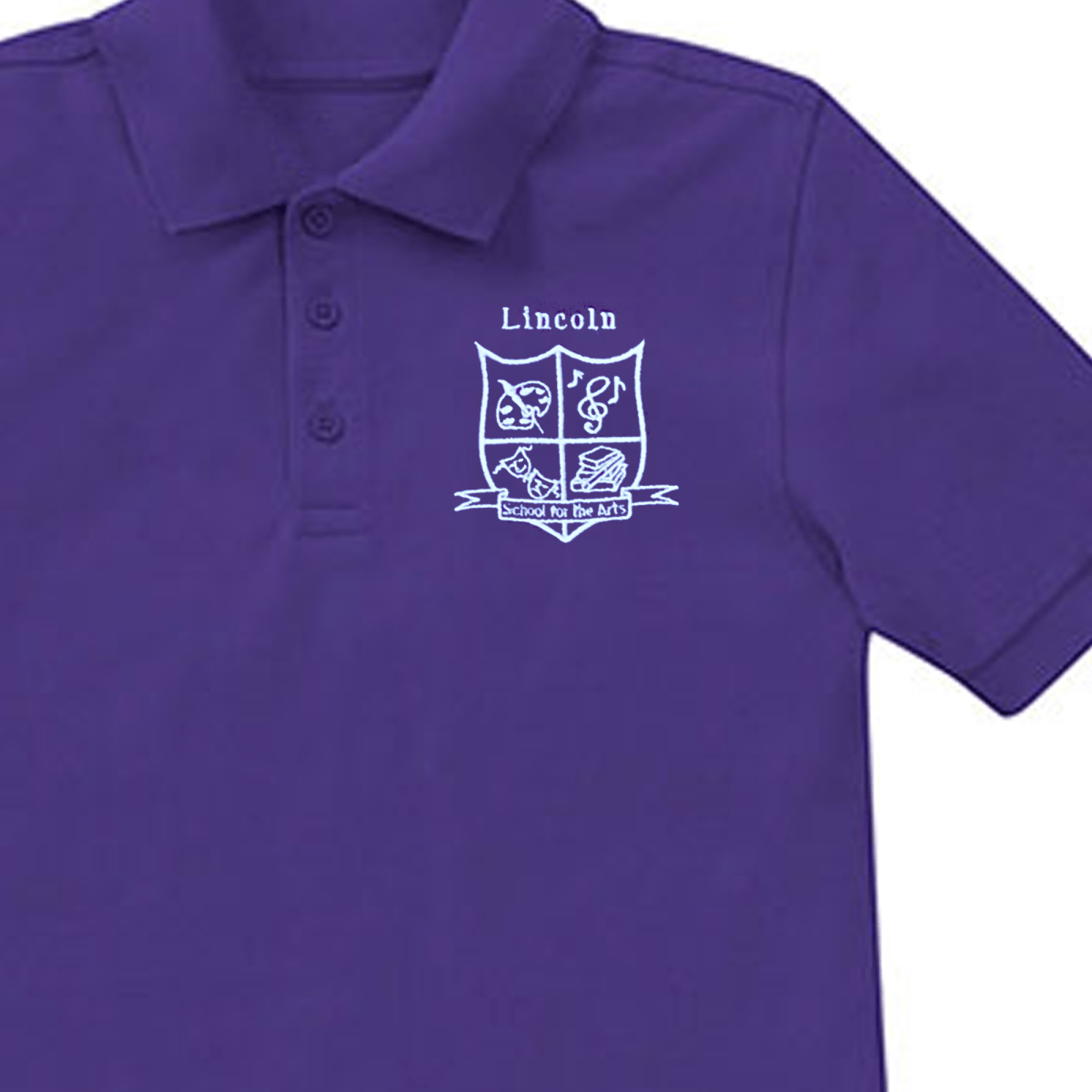 Lincoln PreK - Kindergarten Purple Polo - Logo Express Uniforms - School Uniforms
