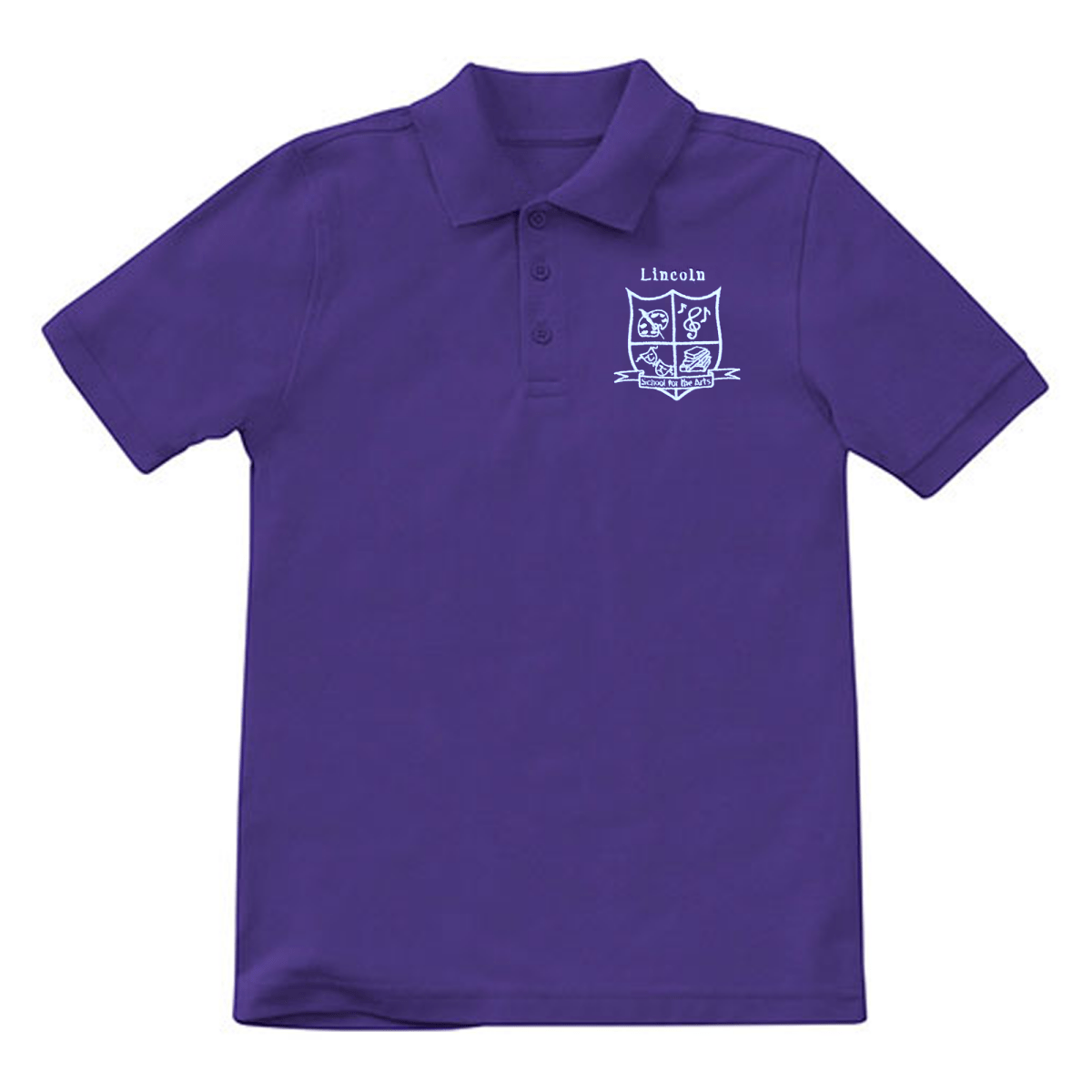 Lincoln PreK - Kindergarten Purple Polo - Logo Express Uniforms - School Uniforms