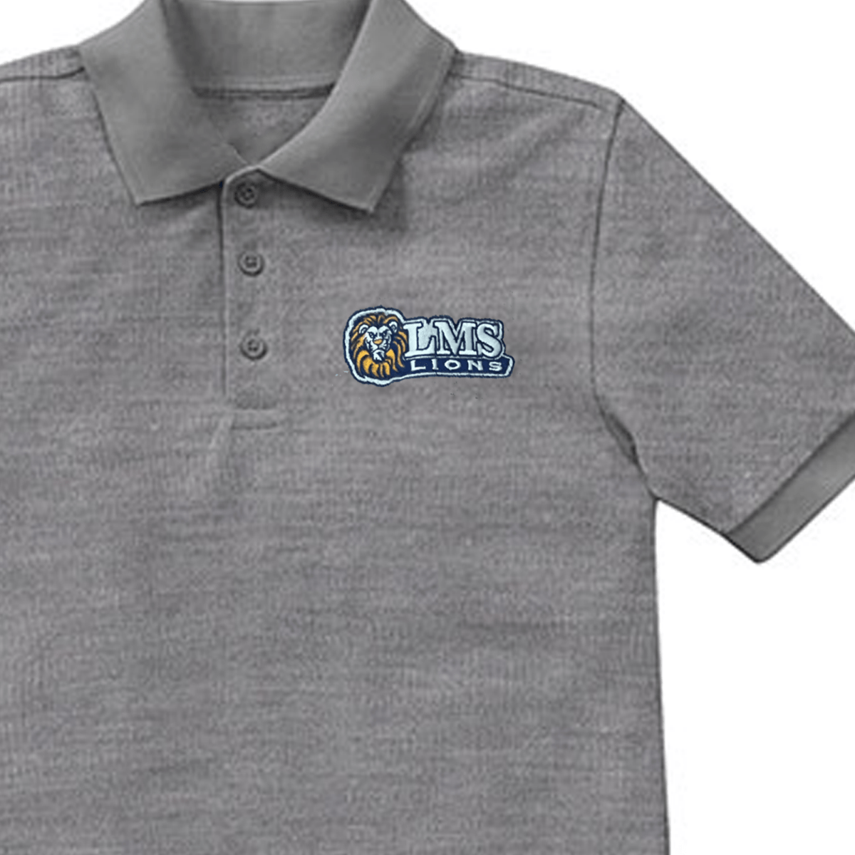 Livdadais LMS 6th Grade Grey Polo - Logo Express Uniforms - School Uniforms