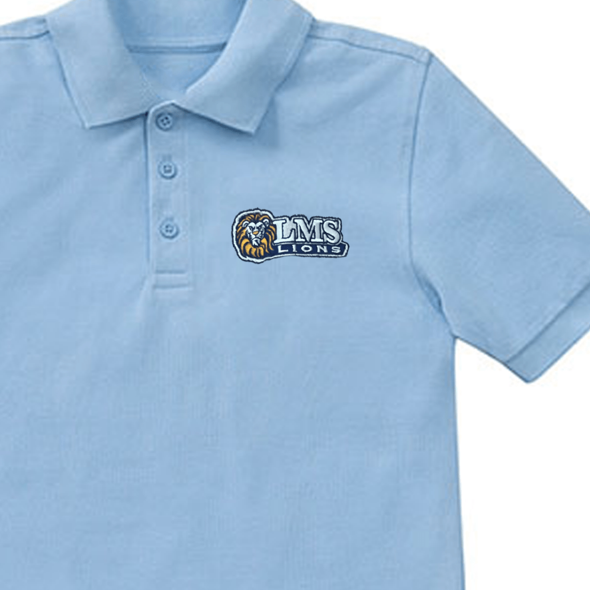 Livdadais LMS 8th Grade Light Blue Polo - Logo Express Uniforms - School Uniforms