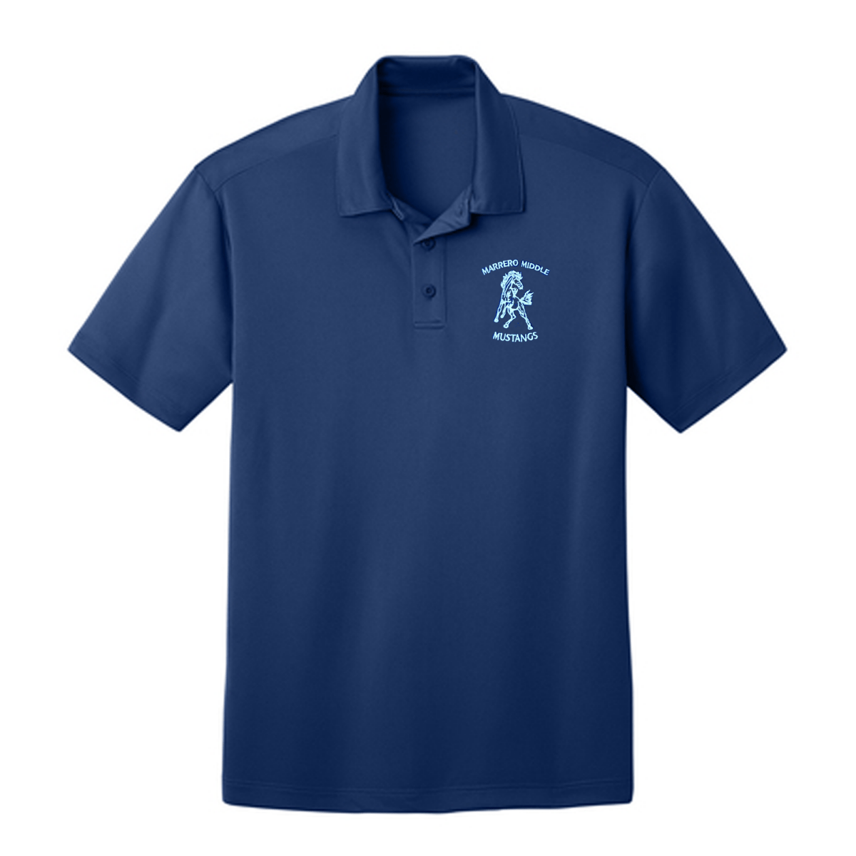 Marrero Middle 6th Grade Royal Polo - Logo Express Uniforms - School Uniforms