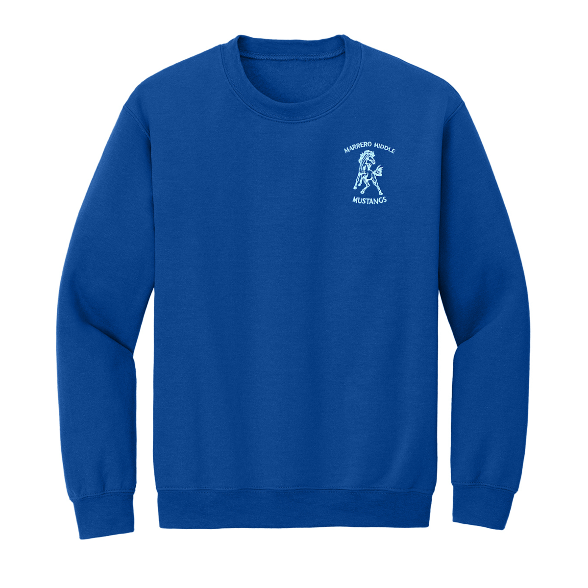 Marrero Middle Royal Sweatshirt - Logo Express Uniforms - School Uniforms