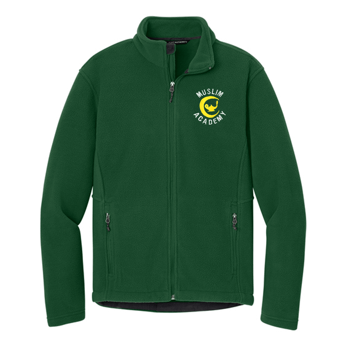 Muslim Academy Forest Green Fleece Jacket - Logo Express Uniforms - School Uniforms