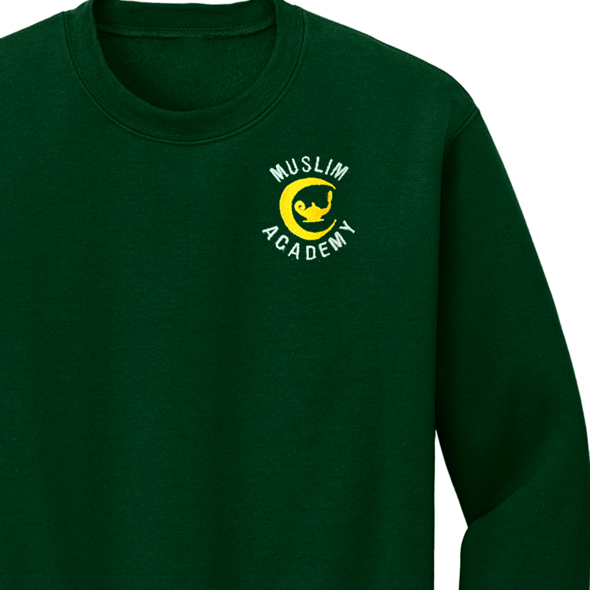 Muslim Academy Forest Green Sweatshirt - Logo Express Uniforms - School Uniforms