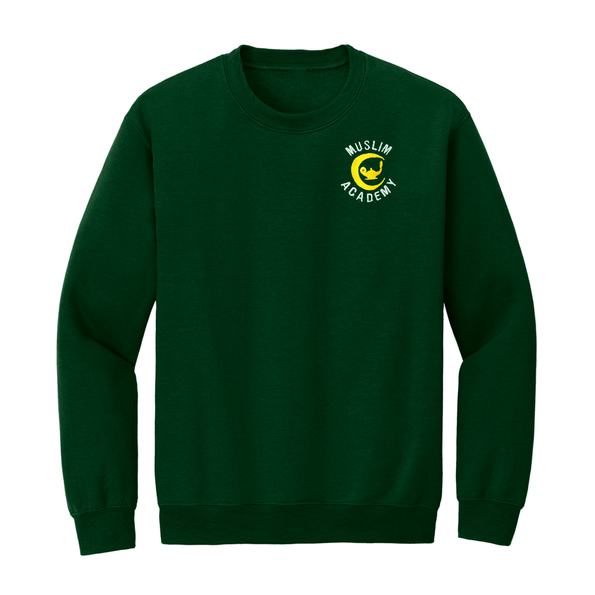 Muslim Academy Forest Green Sweatshirt - Logo Express Uniforms - School Uniforms