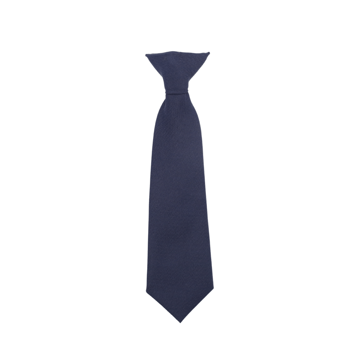 Navy Clip - On Solid Tie - Logo Express Uniforms - School Uniforms