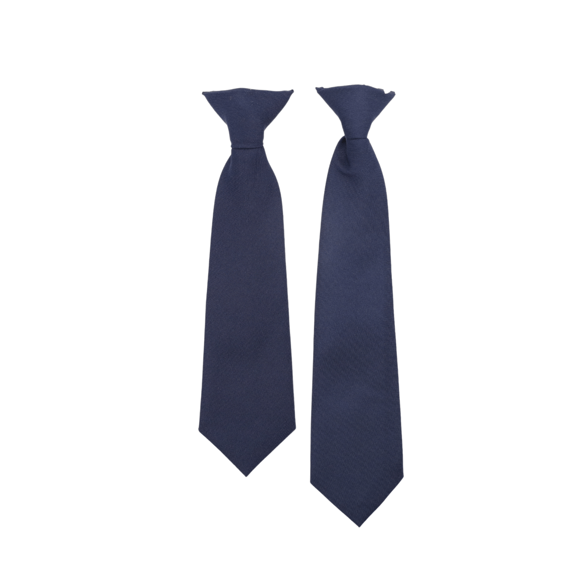 Navy Clip - On Solid Tie - Logo Express Uniforms - School Uniforms