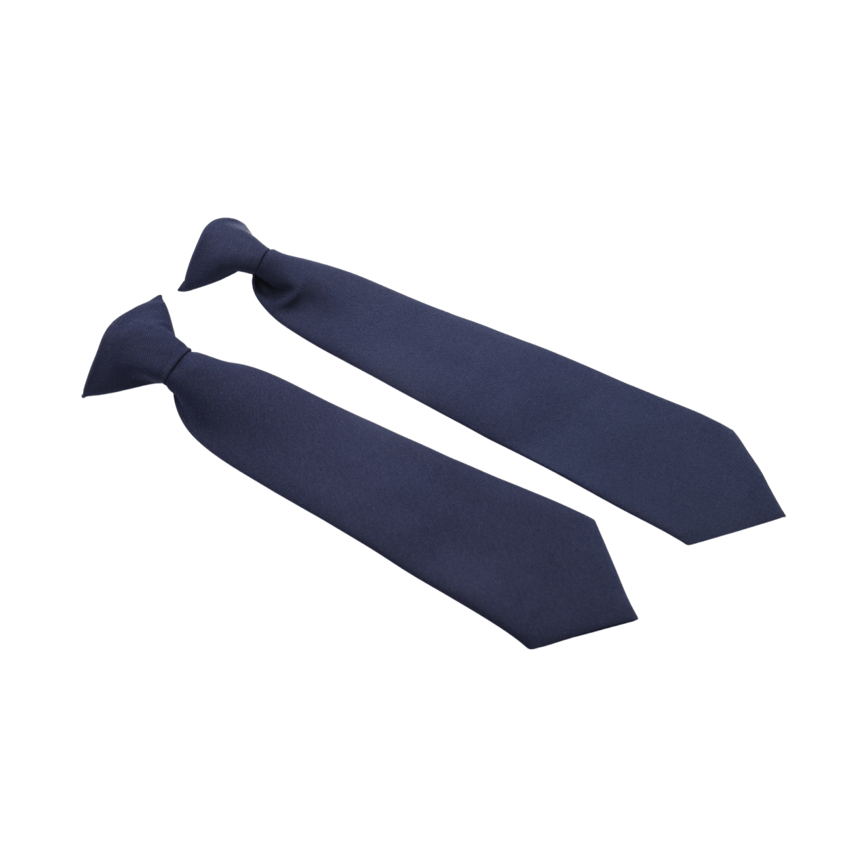 Navy Clip - On Solid Tie - Logo Express Uniforms - School Uniforms