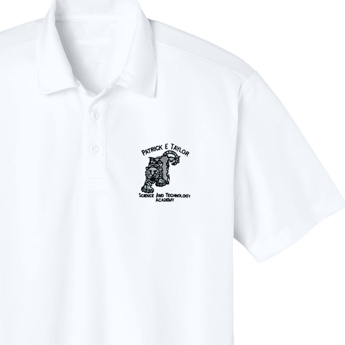 Patrick Taylor 6th - 12th Grade White Polo - Patrick Taylor 6th-12th Grade White Polo