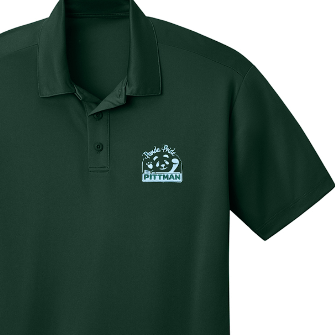 Pittman 1st - 5th Forest Green Polo - Logo Express Uniforms - School Uniforms