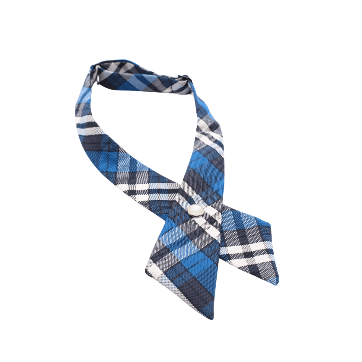 Plaid Cross Tie - Navy/Blue - Logo Express Uniforms - School Uniforms